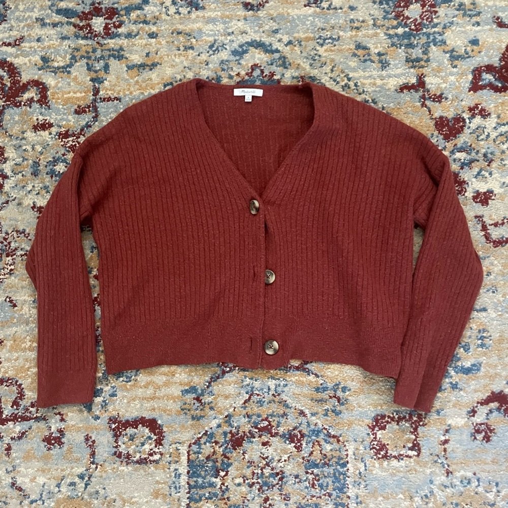 Madewell cropped cardigan